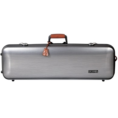 GLQ-V(L18)  Compact Violin Case Grey Hairline Pattern